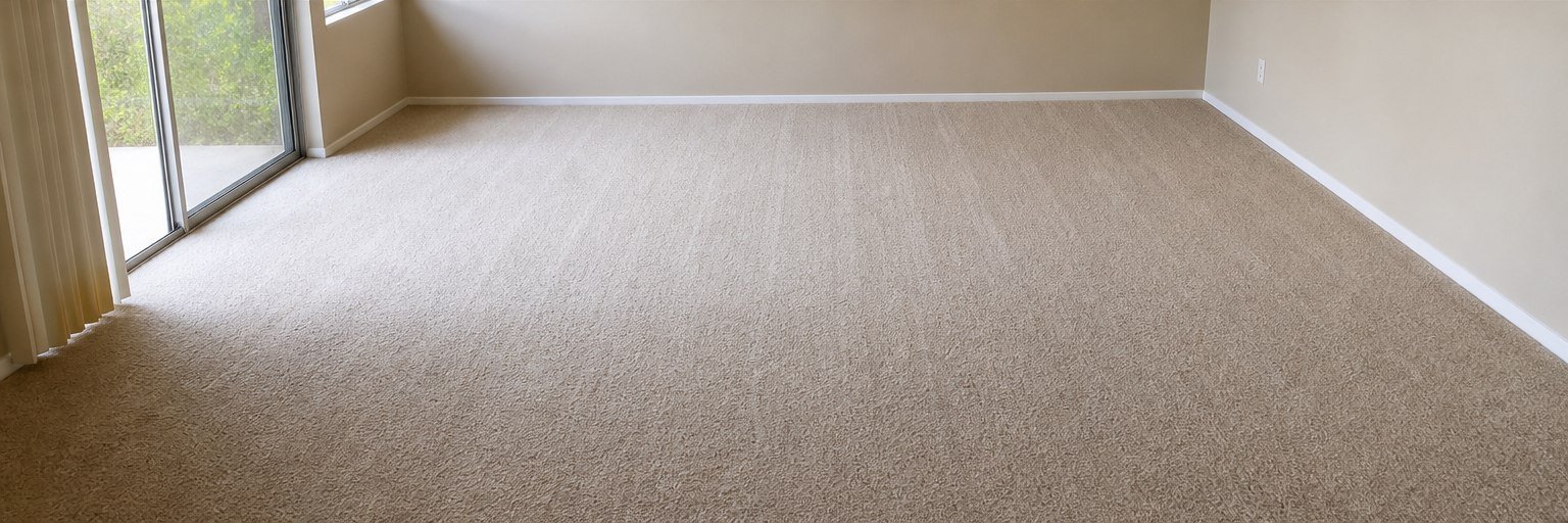 Clean restored carpet after STN Property Services deep cleaning